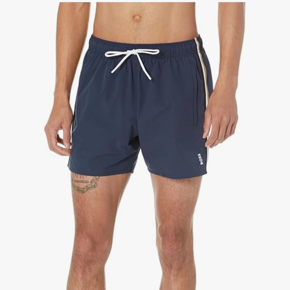 Hugo Boss Men's Swim Short  "Luna" Navy Blue - M NWT